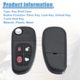 thumbnail image 5 of 4 Buttons Keyless Entry Remote Key Fob Shell for Jaguar S-Type 2001-2008 for Jaguar X-Type 2002-2008, 5 of 7