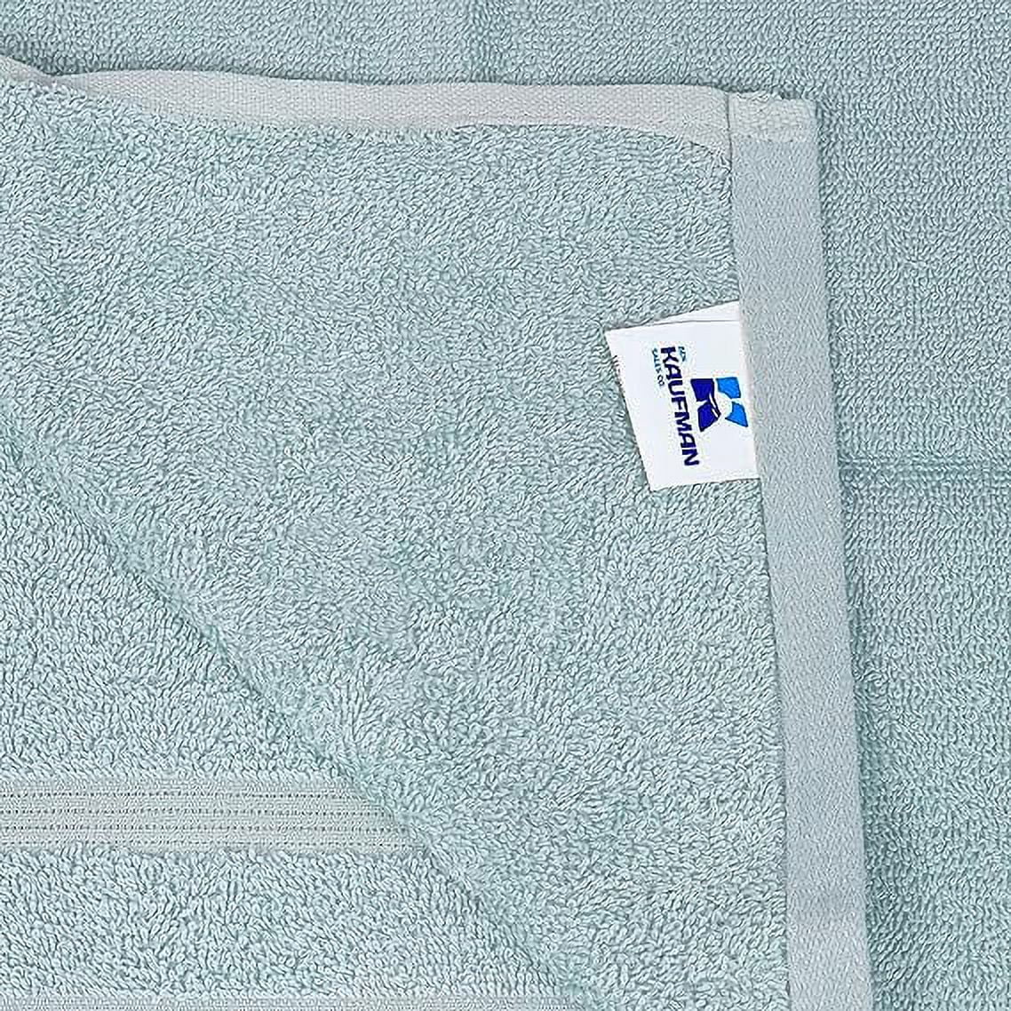 Kaufman - Premium Hand Towels Set for Bathroom, Spa, Gym, and Face Towel 100% Cotton Ring Spun, Ultra Soft Feel and Highly Absorbent Towels (Aqua, 72-PK)