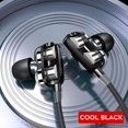 thumbnail image 1 of Auriculares HiFi con cable de 3,5mm, cascos con cuatro núcleos, deportivos, para correr, estéreo, con micrófono, manos libres, 1 of 4