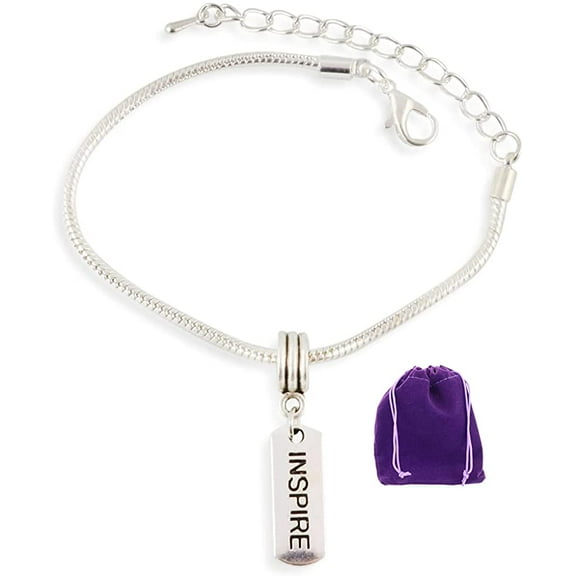 Inspire Bracelet | Snake Chain Charm Bracelet