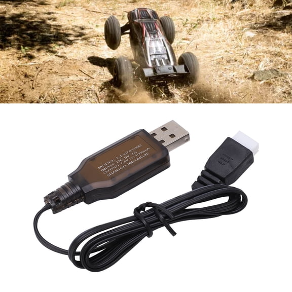 Spptty 1/16 RC Car Charger 7.4V 1000mA Lipo Battery USB Charger Charging Cable For 1/16 Remote Control Car,7.4V 1000mA USB Charger,7.4V Lipo Battery USB Charger
