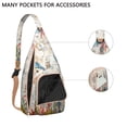 thumbnail image 2 of Hawaiian Turtle Sling Backpack - Tropical Beach Animal Print Shoulder Bag, Fashionable Anti-Theft Pack for Commuters, 2 of 4