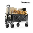 thumbnail image 3 of Nexuva Portable Collapsible Wagon, Heavy-Duty Utility Cart w/ All-Terrain Wheels, 3 of 5