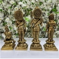 thumbnail image 5 of Ramdarbar Statue Hindu God Family Idol Ramdarbar Idol Ram Family Sculpture Indian Handcrafted God Statues Ram Parivar Sculpture Ram, Sita, Lakshman, Hanuman Statue Mandir Decor - AtoZ India Cart, 5 of 5