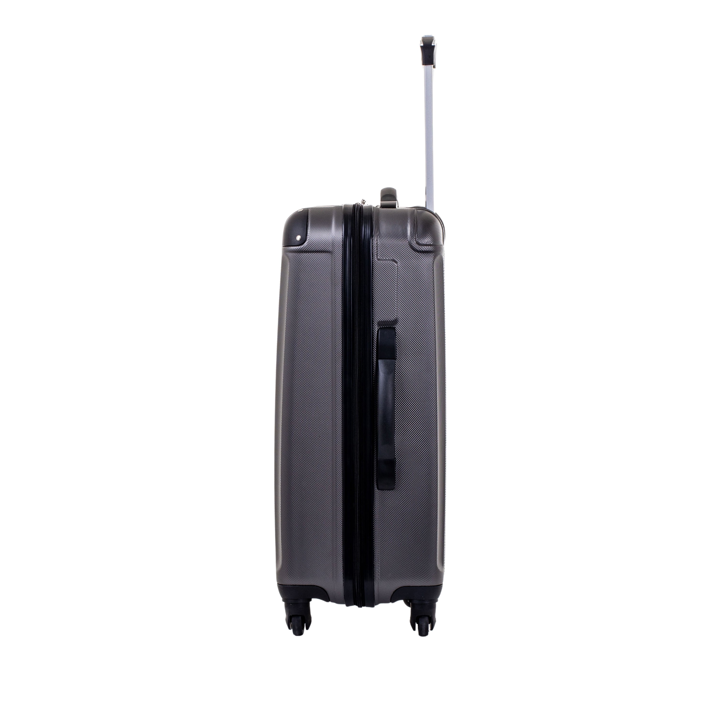 Jetstream 24-inch Hardside Spinner Upright Checked Luggage, Durable ABS/PC Material, Charcoal