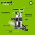 thumbnail image 5 of Greenworks RT350A1 24V Cordless Router Tool, 5 of 23