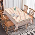 thumbnail image 7 of Nanqianyi Vintage Pink Floral Tablecloth,60x70 Inch Rectangle Stain Resistant Table Cover for Kitchen Dining Room Decor, 7 of 7
