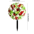 thumbnail image 3 of Rewenti Fake Tree Rose Ball Tree Outdoor Decoration Fashionable Scene Arrangement Decoration Simulation Flower, 3 of 7