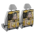 thumbnail image 2 of WOBOGO Lemonade Lass Backseat Car Organizer 2 PCS Footed Universal Car with Touch Screen Tablet Holder Rear Seat Protector, 2 of 7