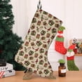 thumbnail image 4 of Christmas Stockings Beige Gift Pattern Personalized 14.8 Inch, 4 of 5