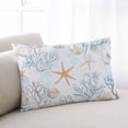 thumbnail image 2 of Beach Coastal Throw Pillow Cover 20 x 26 Inch Decorative Pillow Cover Nautical Summer Starfish Coral Sea Lumbar Pillowcase Seasonal Rectangle Cushion Case for Couch Sofa Bed Living Room, 2 of 7