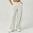 thumbnail image 3 of SETOOFF Women High Waist Pleated Wide Leg Dress Pants Loose Palazzo Trousers with Side Pockets Business Work Office Casual Travel Interview Daily Bottoms, 3 of 9