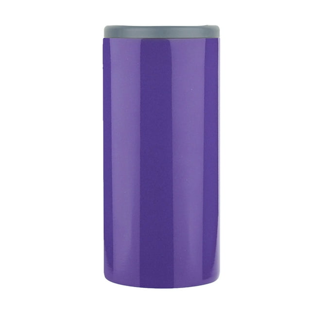 Ctnporpo Steel Double-walled Slim for 12Oz Can Stainless Cooler Stainless Can Vacuum Cooler Insulated Holder Steel Glass&Bottle Coffee Mug Purple