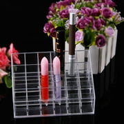 Clear Acrylic 24 Cosmetic Organizer Makeup Case Holder Display Stand Storage Box for Better Cosmestic Display