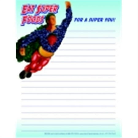 Learning Zonexpress 4.25 x 5.5 in. Eat Super Foods Nutrition Notepad, Pack - 20