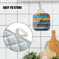 thumbnail image 4 of 4 Pack Pot Holders,Kitchen Essential, Potholder Set,Multicolored Wooden Plank Background With A Retro Feel, 4 of 6