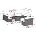 thumbnail image 5 of vidaXL Garden Sofa Set Beige, 5 of 5