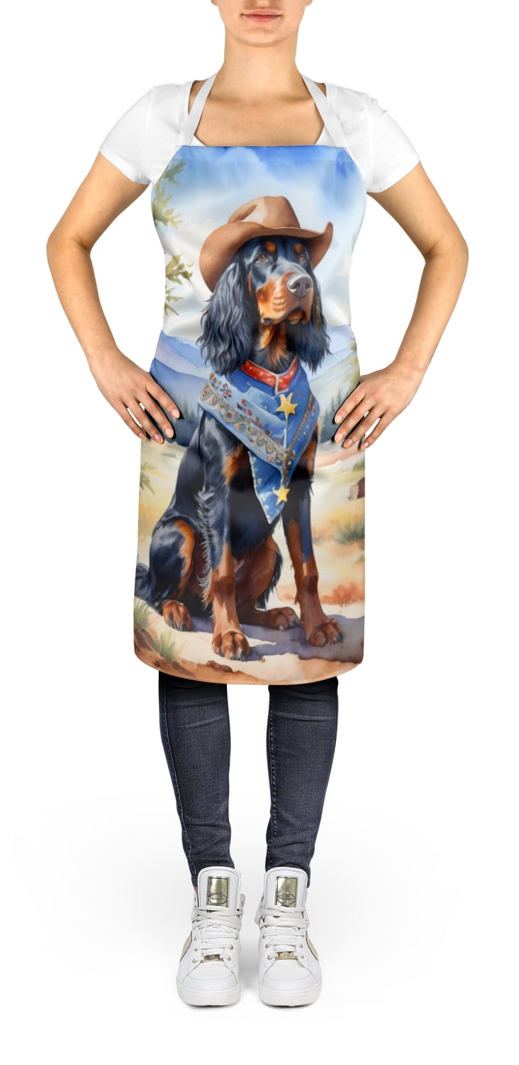 Yorkshire Terrier Yorkie Cowboy Welcome Apron
