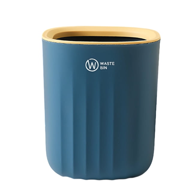 JMYHOAM Storage Bags Desktop Trash Can Desktop Plastic Waste Bin For Home Office Kitchen Vanity Tabletop Green Gold Home Storage