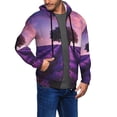 thumbnail image 2 of Kdxio Lavender Field Sunset Print Men Hoodies Casual Hoodies for Men with Zip Pockets Full Zip Long Sleeve Sweatshirt Sports Hooded Jacket-3X-Large, 2 of 5