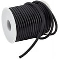 thumbnail image 3 of 1Roll 16.4 Yards/15m Solid Rubber Cord 4mm Black White Plastic Rope Rubber Tubing Cord Round Elastic Cord Beading Crafting Stretch, 3 of 8