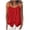 Red Womens Tank Tops, variant on Summer Cotton Linen Tank Tops for Women Spaghetti Strap Adjustable Camisoles Womens Scoop Neck Sleeveless Button Down Shirts