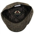 thumbnail image 4 of Harris Tweed Northbay Wool Newsboy Cap - M - Olive/Brown, 4 of 4