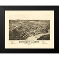thumbnail image 2 of Norris 24x20 Black Modern Framed Museum Art Print Titled - South Newmarket New Hampshire - Norris 1884, 2 of 5