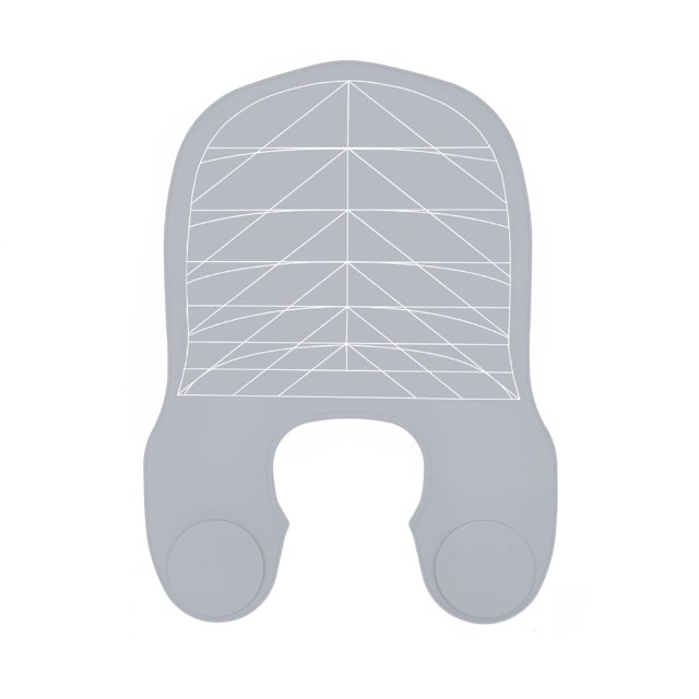 Chal de silicona larga para el cabello, hecha de material suave, fácil de usar y limpiar. Se utiliza como protector de cuello para peinados.