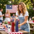 thumbnail image 5 of Independence Day Decoration,Wooden Festival Table Decor Set Distressed Solid Wood Desktop Ornament Stable Standing Holiday Atmosphere Prop Compact Size Indoor Scene Layout Piece For Family Gathering, 5 of 7