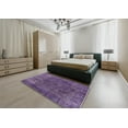 thumbnail image 5 of Ahgly Company Machine Washable Indoor Rectangle Industrial Modern RebeccaPurple Area Rugs, 8' x 10', 5 of 7