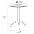 thumbnail image 6 of 29" Black Durable Round Outdoor Patio Dining Table, 6 of 6