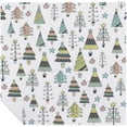 thumbnail image 6 of Cloth Napkins Christmas Trees Cartoon Soft Comfortable Napkins 4 pcs for Family Dinners Weddings Cocktail Kitchen Banquet Decorative Washcloths, 6 of 6