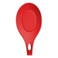 thumbnail image 2 of Oleegame 1PC Stainless Steel Cutlery Set Silicone Spoon Mat High Temperature Placemat Tray Kitchen Tool Red, 2 of 2