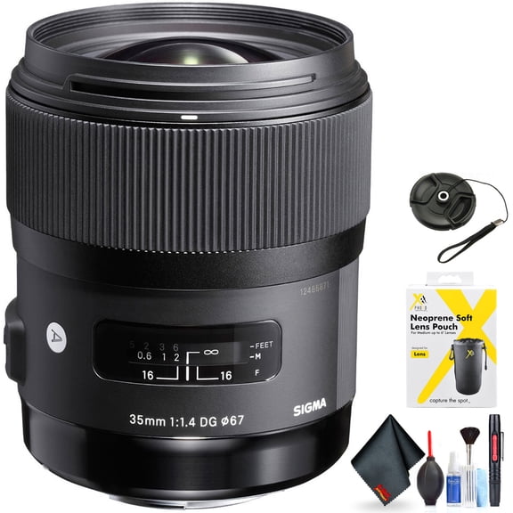 Sigma 35mm f/1.4 DG HSM Art Lens for Nikon F for Nikon F Mount   Accessories (International Model with 2 Year Warranty)
