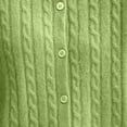thumbnail image 5 of Stamzod Sweaters for Women Fall Winter Long Sleeve Knitted Cardigan Sweater Loose Fit Textured Button Up Cardigans Green S, 5 of 6