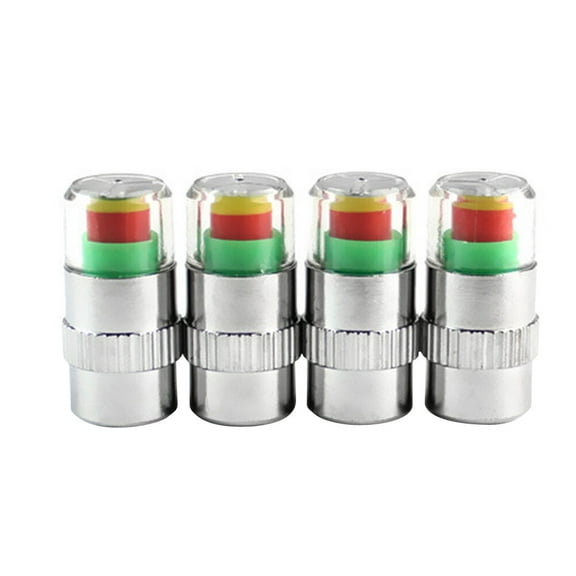 Masteelf Tire Pressure Monitor Caps in Multi Color for Car Use Alloy and PC Material Fits Various Vehicles 4 PCS