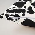 thumbnail image 5 of Cow Fur Printed Throw Pillow Covers Square 18"x18" Cowhide Cushion Case Home Decor Set of 4 Farmhouse Western Farm Animal Skin Black White Pillow Cases Pillowcases for Couch Sofa Living Room Bed Chair, 5 of 6