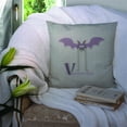 thumbnail image 3 of Carolines Treasures BB5747PW1414 Alphabet V for Vampire Bat Fabric Decorative Pillow  14Hx14W multicolor, 3 of 4