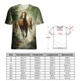 thumbnail image 2 of Cool Horse T Shirts Basic T-Shirt Short Sleeve Ladies Tee Shirt Summer Graphic Clothing, 2 of 5