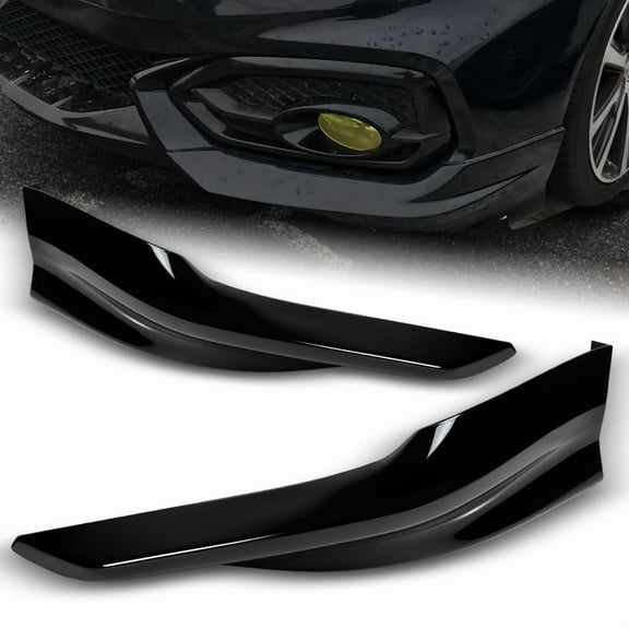 Stay Tuned Performance For 2014-2015 Honda Civic Coupe Painted Black Front Bumper Spoiler Lip HFP-Style
