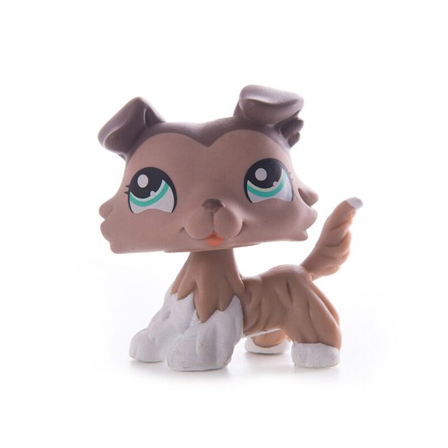 Figurines d'action de haute qualité pour fille, jouets pour petits animaux de compagnie, Collie Dog Collection, chat court, Original zhangyuxiang LED