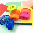 thumbnail image 2 of SHISUYAN 12pcs Creative Pencil Sharpener for Kids Use with Two Holes Design and Assorted Color, 2 of 8