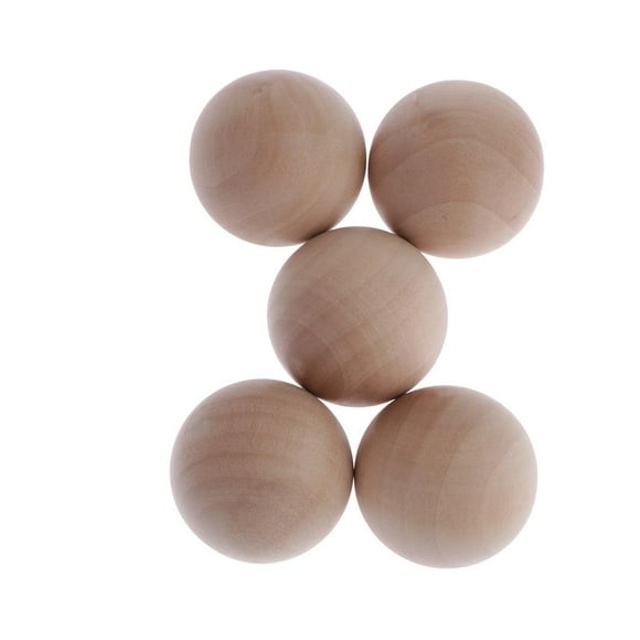 5 Piezas de Accesorios de Juguete de forma forma forma de Natural Sin Agujeros para Manualidades de 50 Mm