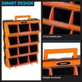 thumbnail image 2 of Stalwart Plastic Storage Drawers - 12-Bin Hardware or Craft Cabinet, 2 of 7