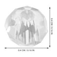 thumbnail image 2 of Shisuyan 400Pcs Transparent Ab Color Beads Faceted Artificial Crystal Glass Beads Loose Spacer Beads For Jewelry Making Diy Necklace Bracelet Earring 4mm, 2 of 8