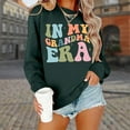 thumbnail image 4 of In My Grandma Era Sweatshirts for Women Long Sleeve Crewneck Grandma Sweatshirt Mothers Day Pullover Tops, 4 of 5