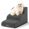 thumbnail image 1 of PetSafe Curved Dog Stairs – Foam Ramp for Small Pets, Non-Slip Ladder for Bed & Sofa with Waterproof Cover, 1 of 5