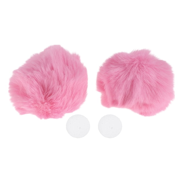 Accesorios de Casco de Motocicleta Decoración Orejas de Oso Redondas para Cascos de Motocicleta Bicicleta Esquí Color Durazno Pegatina 1 Juego
