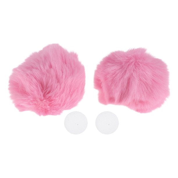 Accesorios de Casco de Motocicleta Decoración Orejas de Oso Redondas para Cascos de Motocicleta Bicicleta Esquí Color Durazno Pegatina 1 Juego